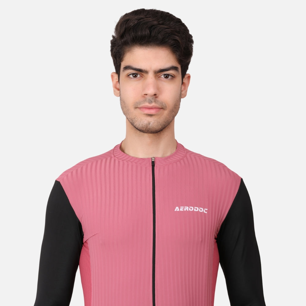 Equator Men’s Cadillac Pink Racefit Power Dry Cycling Race Fit Cycling Jersey