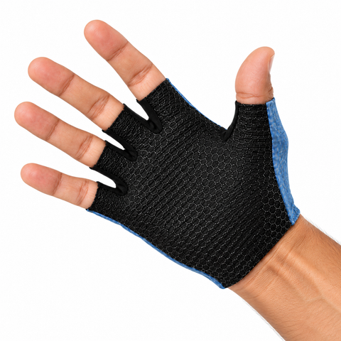 Horizon Blue Cycling Gloves for Men & Women – Fingerless Silicone Grip