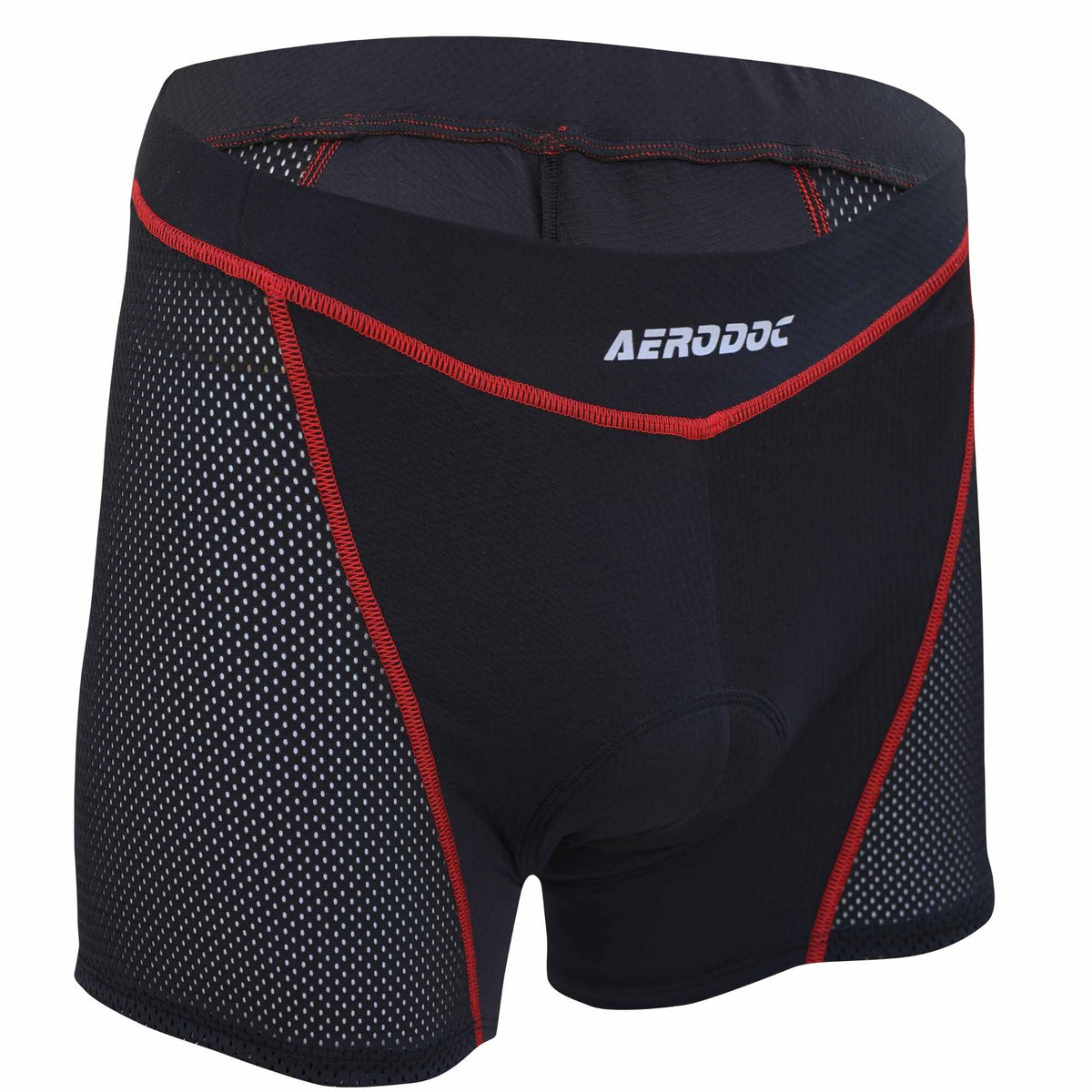 Aerodoc Men's Breathable Padded Cycling Underwear with Moisture-Wicking Mesh