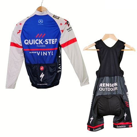 Quick Step High Quality Cycling Jersey Pro Bicycle Team Cycling Bib Shorts and Full/Half Sleeve GelPad