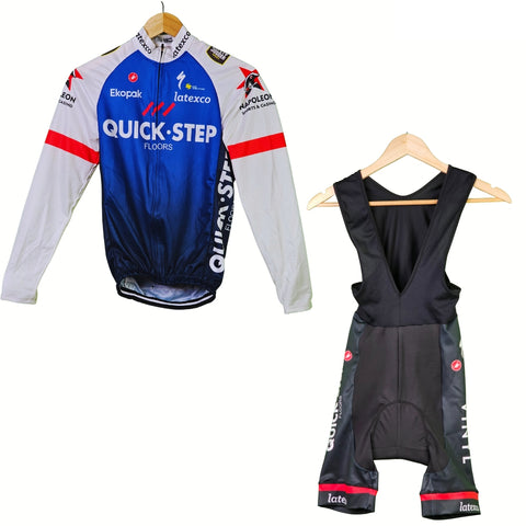 Quick Step High Quality Cycling Jersey Pro Bicycle Team Cycling Bib Shorts and Full/Half Sleeve GelPad