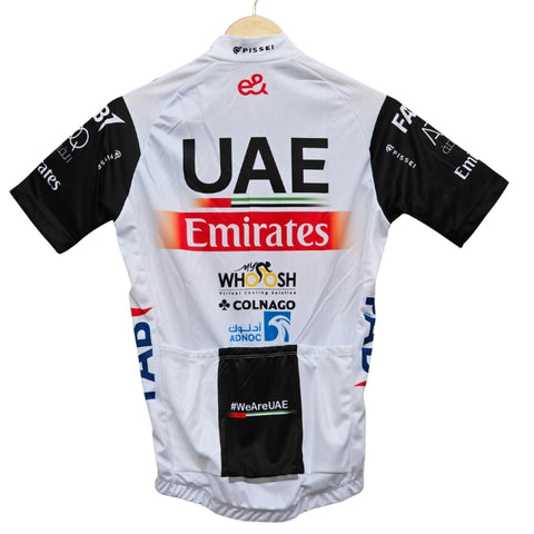 UAE White High Quality Cycling Jersey Pro Bicycle Team Cycling Bib Shorts and Full/Half Sleeve GelPad