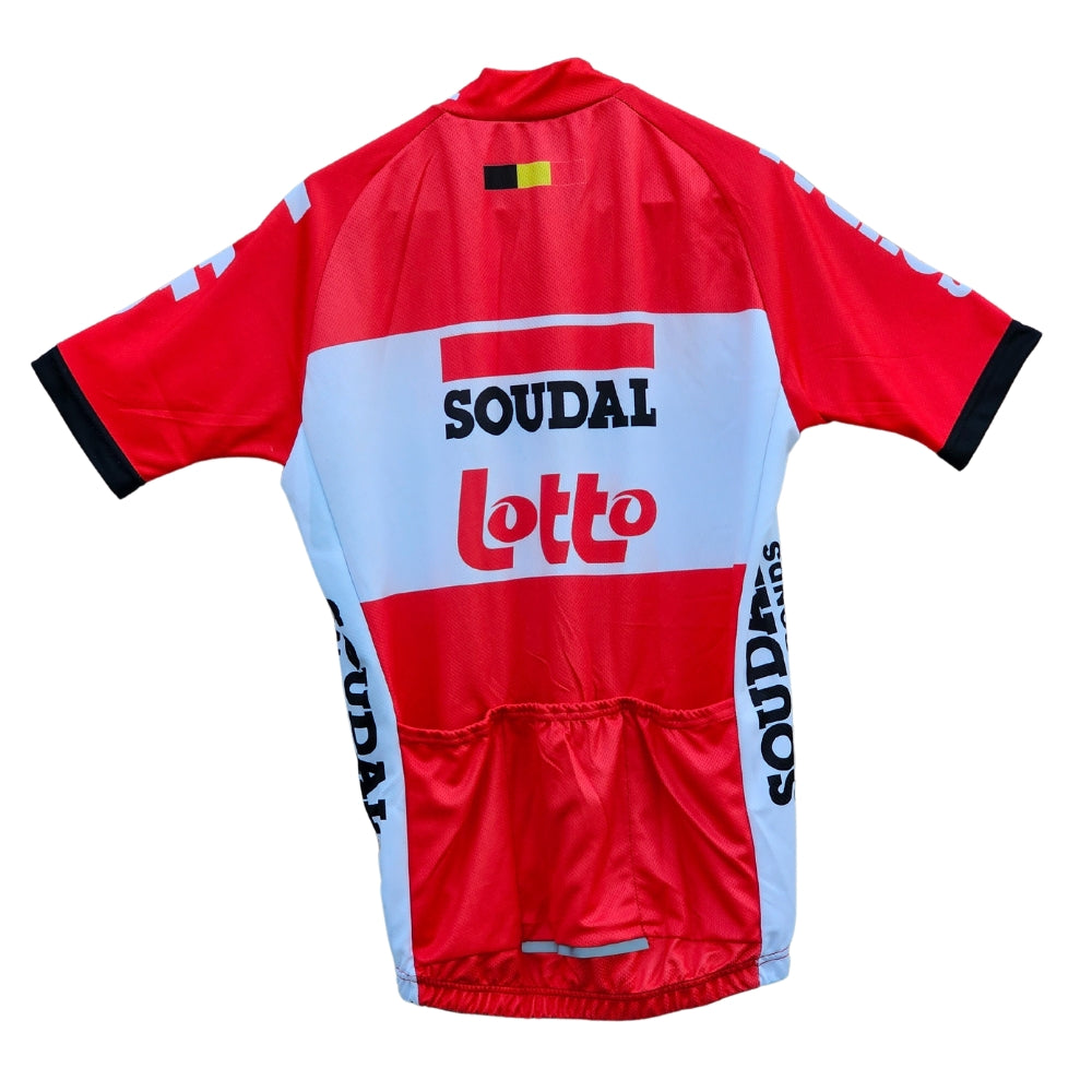 Soudal Lotto Red 2022 High Quality Cycling Jersey Pro Bicycle Team Cycling Bib Shorts and Full/Half Sleeve GelPad