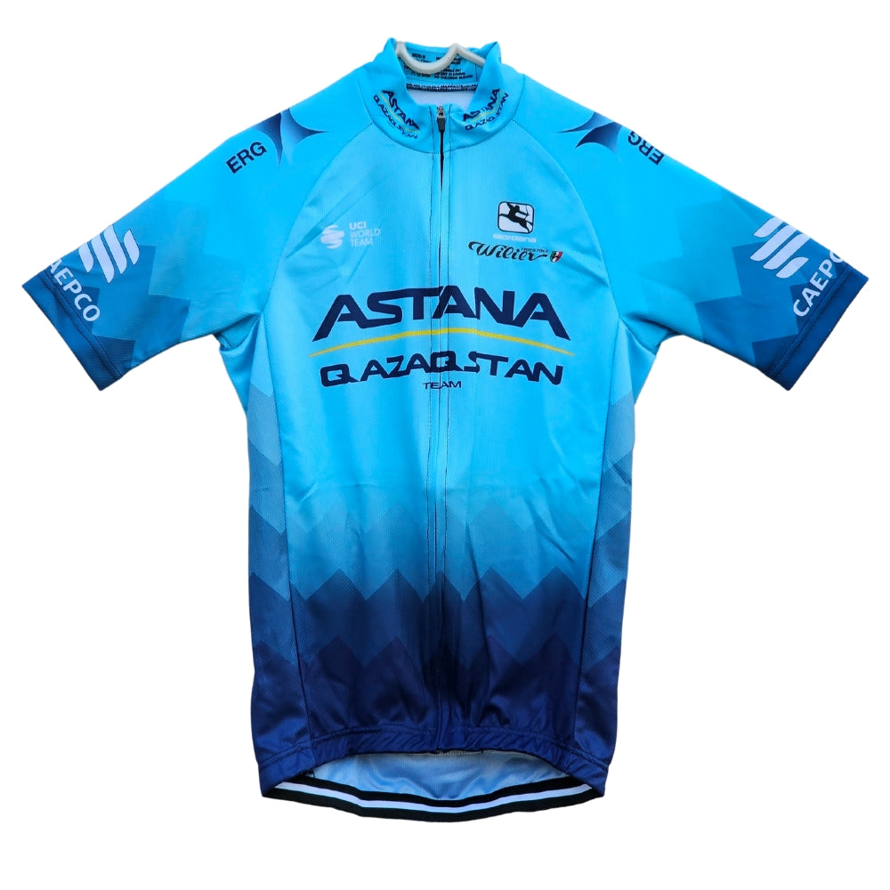 Astana Qazaqstan High Quality Cycling Jersey Pro Bicycle Team Cycling Bib Shorts and Full/Half Sleeve GelPad