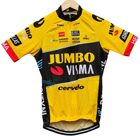 Jumbo Visma High Quality Cycling Jersey Pro Bicycle Team Cycling Bib Shorts and Full/Half Sleeve GelPad