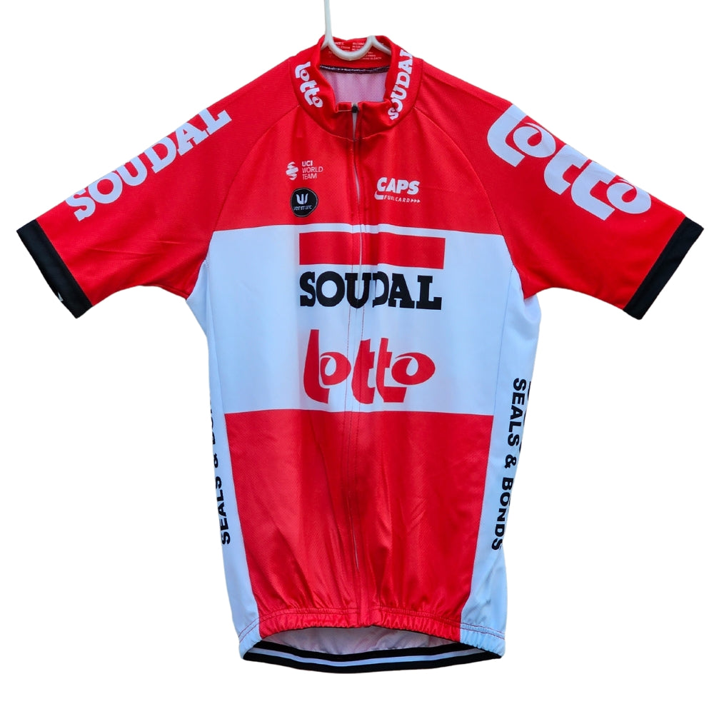 Soudal Lotto Red 2022 High Quality Cycling Jersey Pro Bicycle Team Cycling Bib Shorts and Full/Half Sleeve GelPad