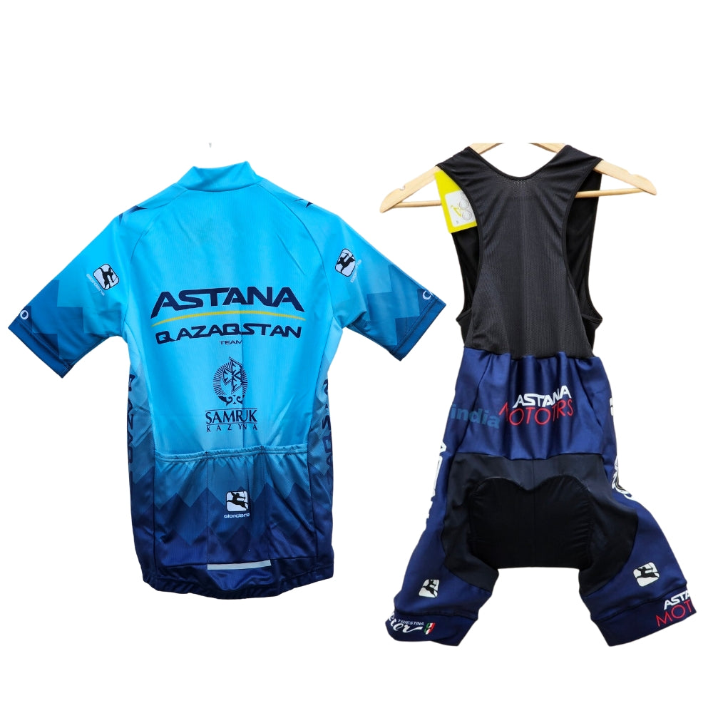 Astana Qazaqstan High Quality Cycling Jersey Pro Bicycle Team Cycling Bib Shorts and Full/Half Sleeve GelPad