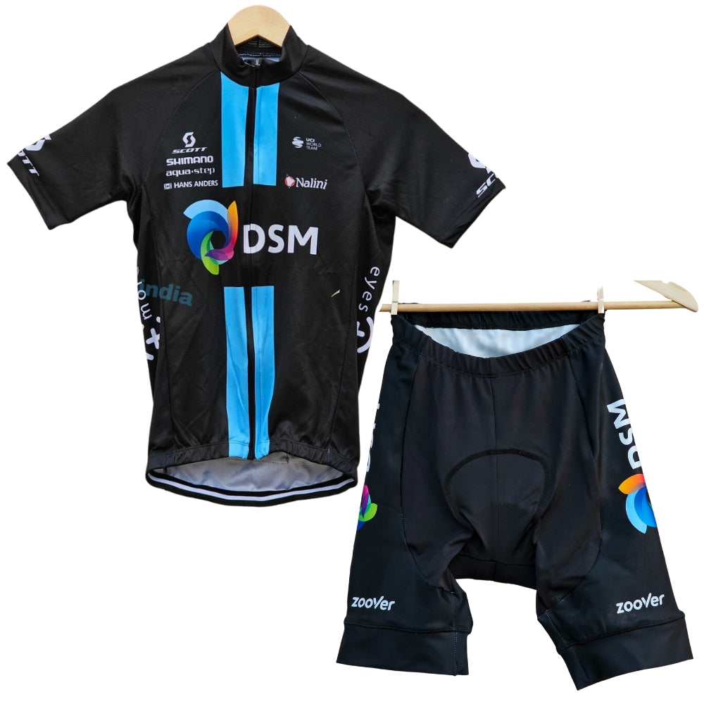 DSM 2024 High Quality Cycling Jersey Pro Bicycle Team Cycling Bib Shorts and Full/Half Sleeve GelPad