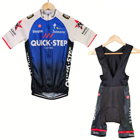 Quick Step High Quality Cycling Jersey Pro Bicycle Team Cycling Bib Shorts and Full/Half Sleeve GelPad