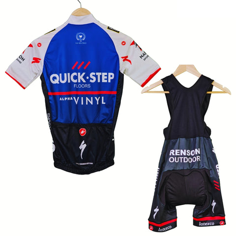 Quick Step High Quality Cycling Jersey Pro Bicycle Team Cycling Bib Shorts and Full/Half Sleeve GelPad