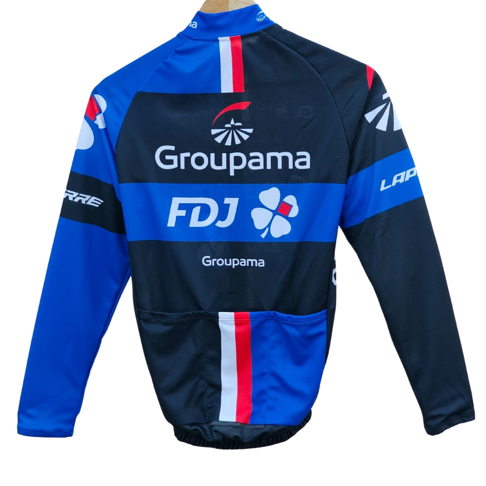 FDJ Cycling Jersey Pro Bicycle Team Cycling Bib Shorts and Full/Half Sleeve GelPad