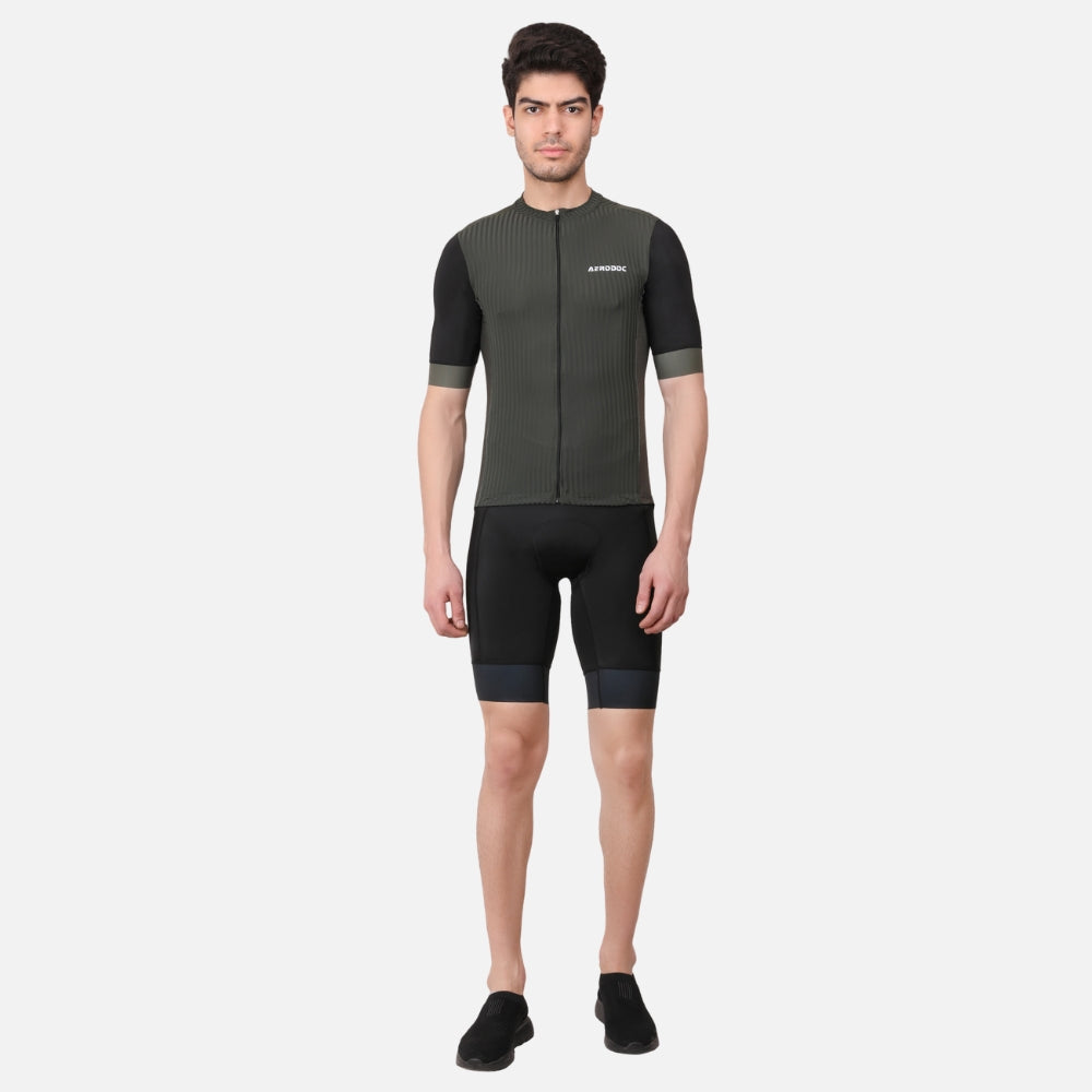 Aerodoc Men’s Equator Lunar Green Racefit Power Dry Cycling Race Fit Jersey