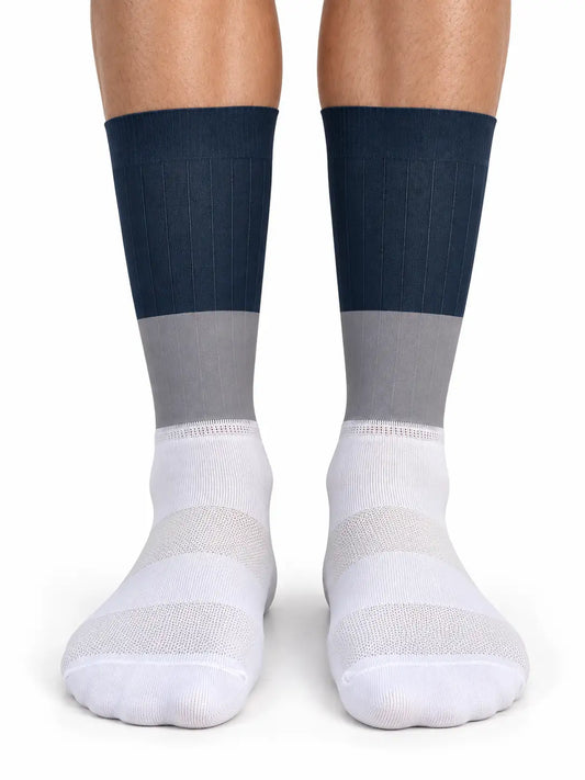 Neutral Color Mid Calf Cycling Socks – Breathable Performance Aero Socks 1086