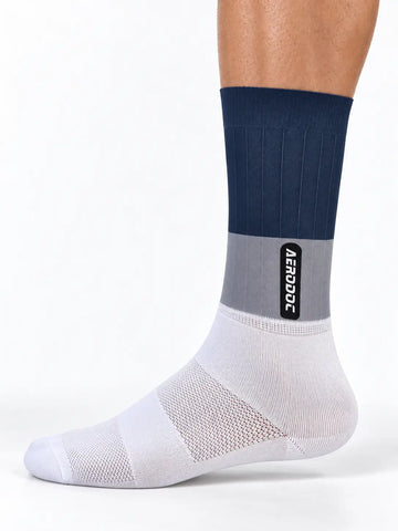 Neutral Color Mid Calf Cycling Socks – Breathable Performance Aero Socks