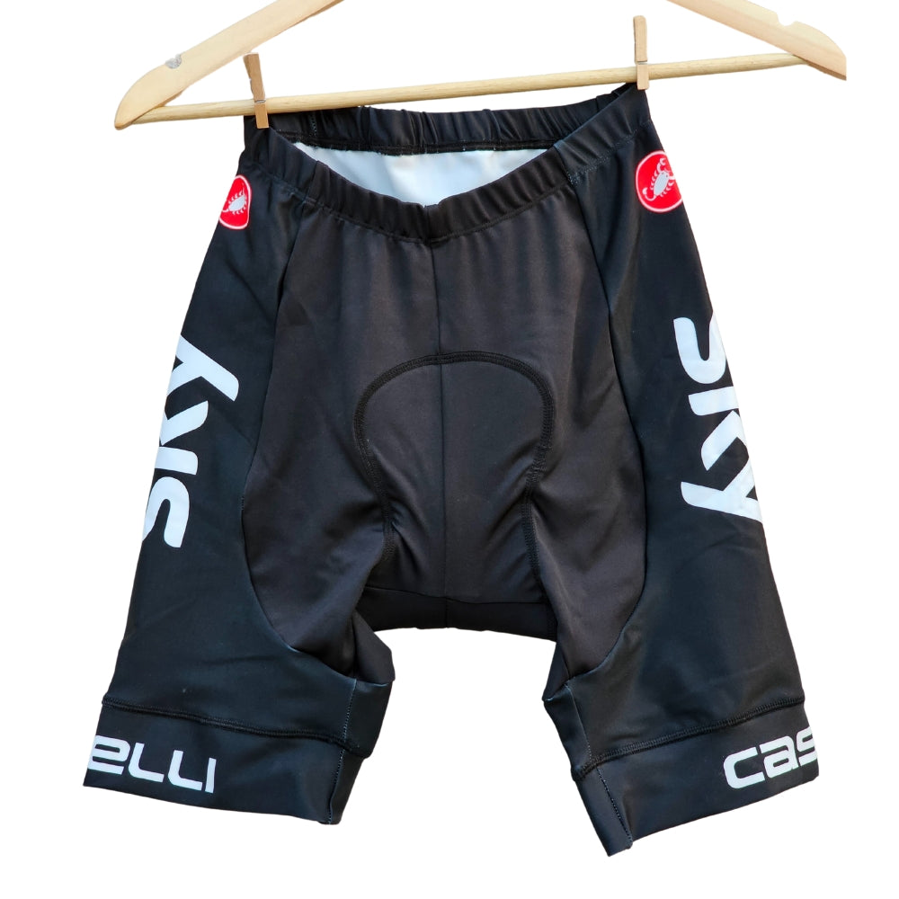 Sky White Cycling Jersey Pro Bicycle Team Cycling Bib Shorts and Full/Half Sleeve GelPad XXS Nonbib Shorts Only