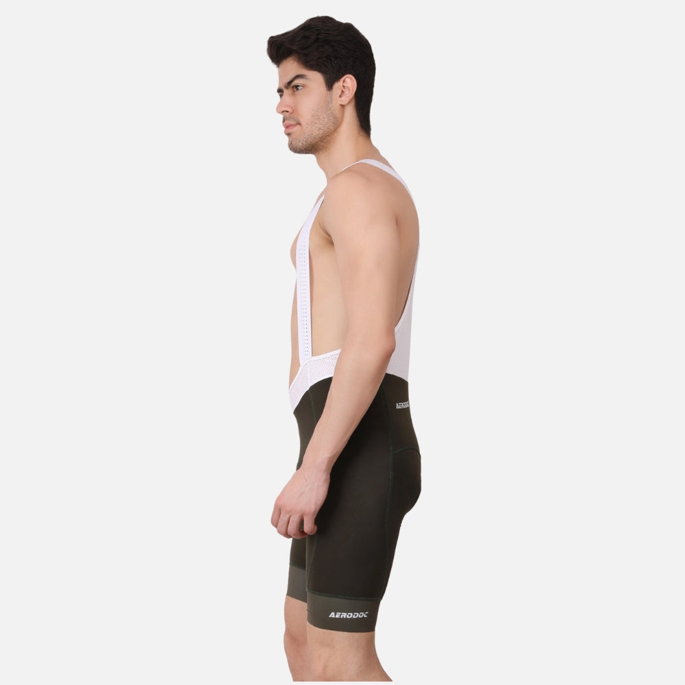 Aerodoc Performance Olive cycling gelpad Bib Shorts Men’s