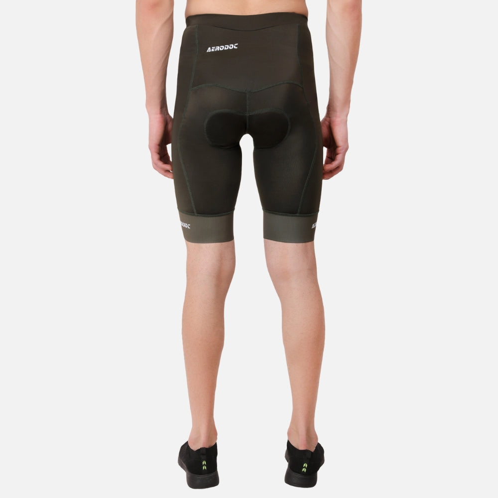 Aerodoc Performance Olive cycling gelpad Bib Shorts Men’s