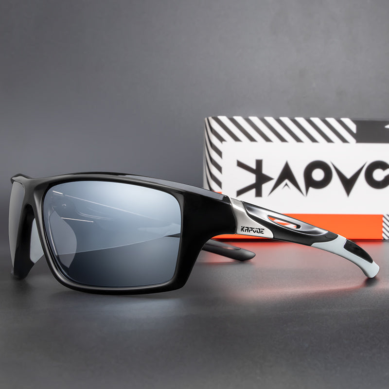 KAPVOE Sports Sunglasses Mens Polarized Cricket Glasses Women Running Cycling Driving Golf PKE-X7-1LENS-08