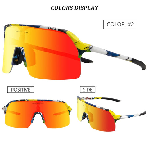 Kapvoe Polarized Sports Sunglasses Outdoor Sports Men Women Glasses 4 lens