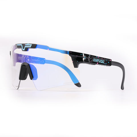 Kapvoe Photochromic Sports Glasses UV400 Sunglasses bicycle Eyepieces Outdoor Sports Cricket Eyewear