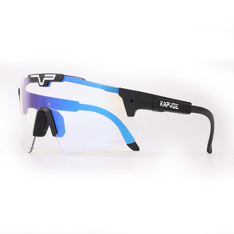 Kapvoe Photochromic Sports Glasses UV400 Sunglasses bicycle Eyepieces Outdoor Sports Cricket Eyewear