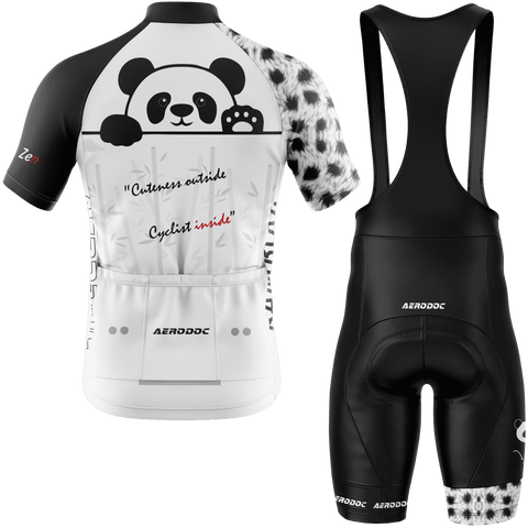 Fierce Zen Panda Cycling Kit – Racefit Jersey & Bib Shorts Set