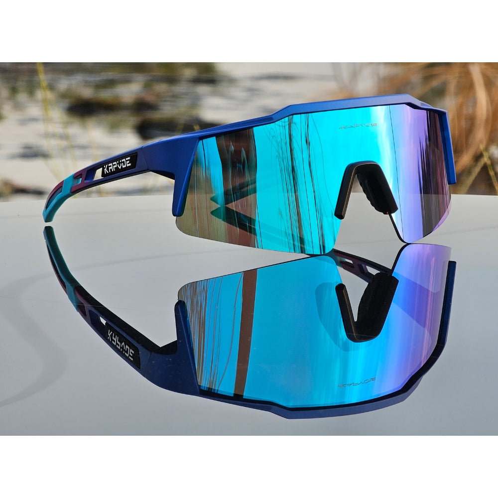 Kapvoe Sports Sunglasses With Multiple Interchangeable Lenses with 4 lens