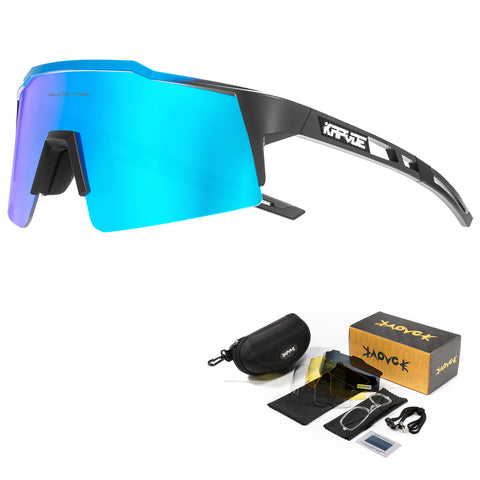 Kapvoe Sports Sunglasses With Multiple Interchangeable Lenses with 4 lens