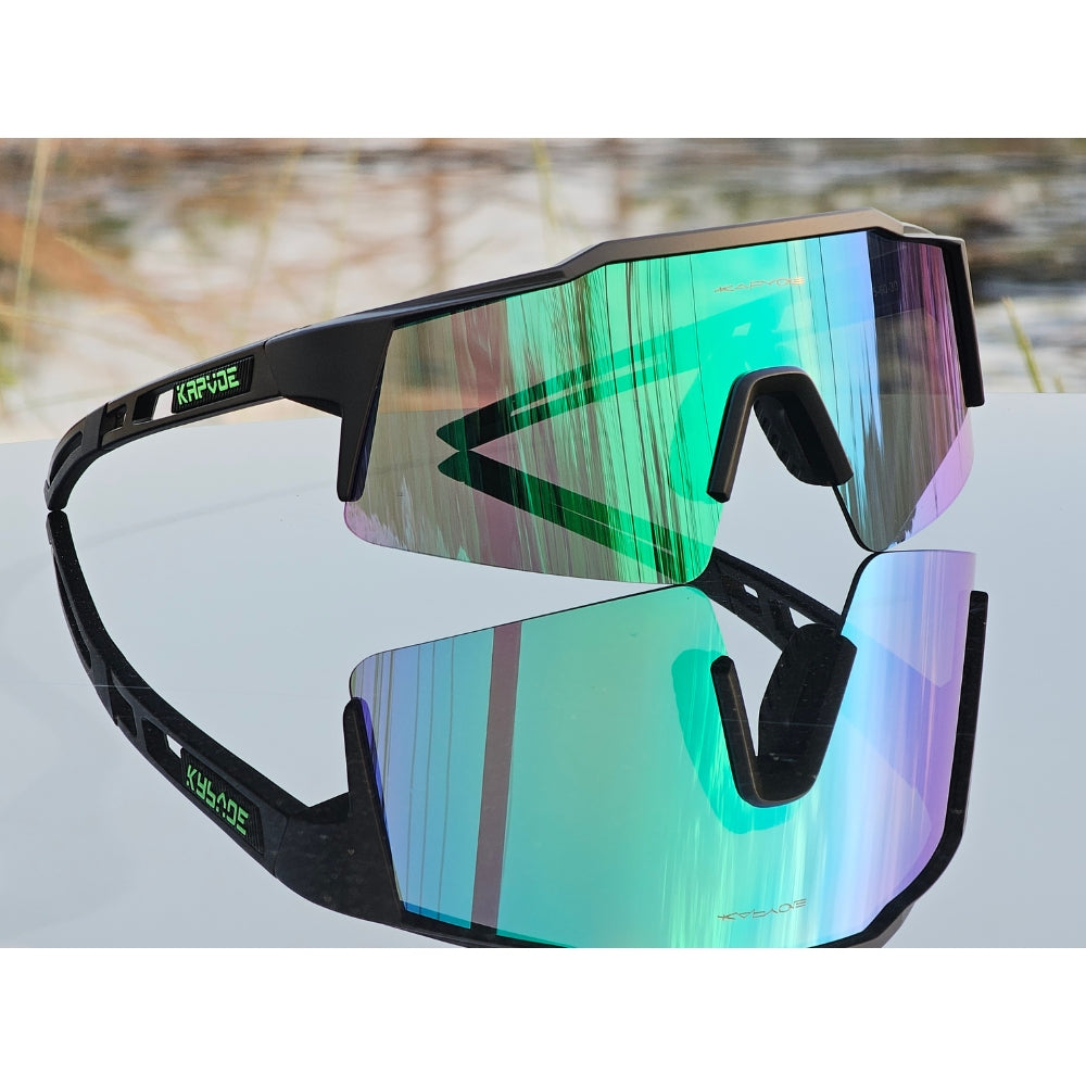 Kapvoe Sports Sunglasses With Multiple Interchangeable Lenses with 4 lens