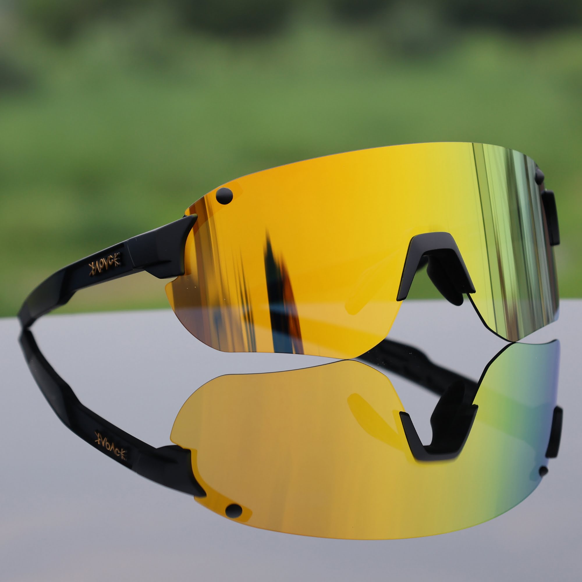 KEHU Sports Sunglasses With Multiple Interchangeable Lenses