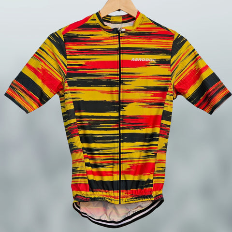 Flare Men’s Racefit Power Dry Cycling Jersey High Quality sleeves feature lightweight material