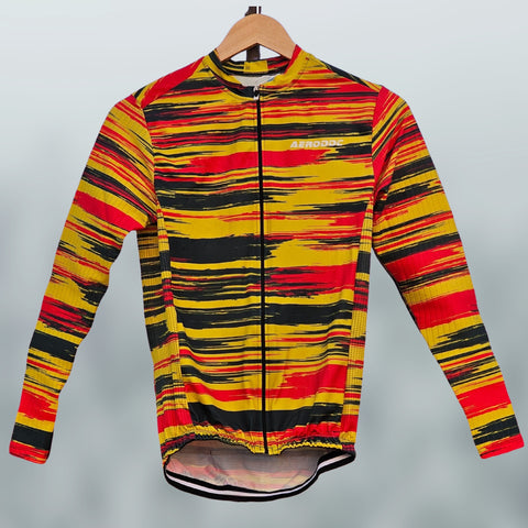 Flare Men’s Racefit Power Dry Cycling Jersey High Quality sleeves feature lightweight material