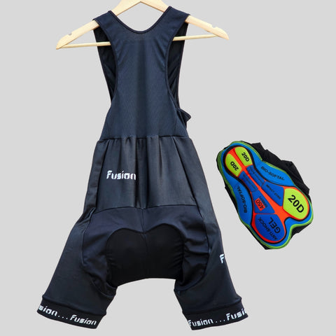 Fusion Men’s Road and MTB Cycling Gel Padded Bib Shorts