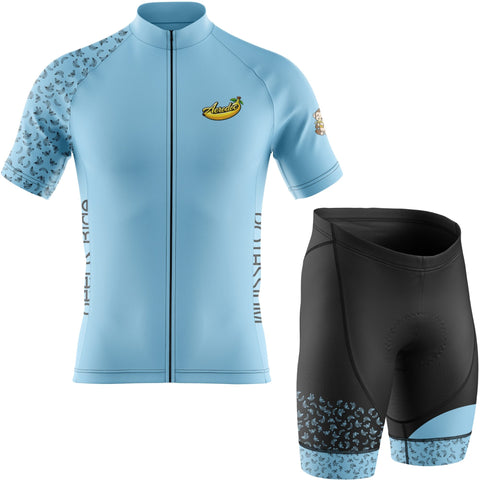 Born To Ride Banana Cycling Jersey & Bib Shorts Set