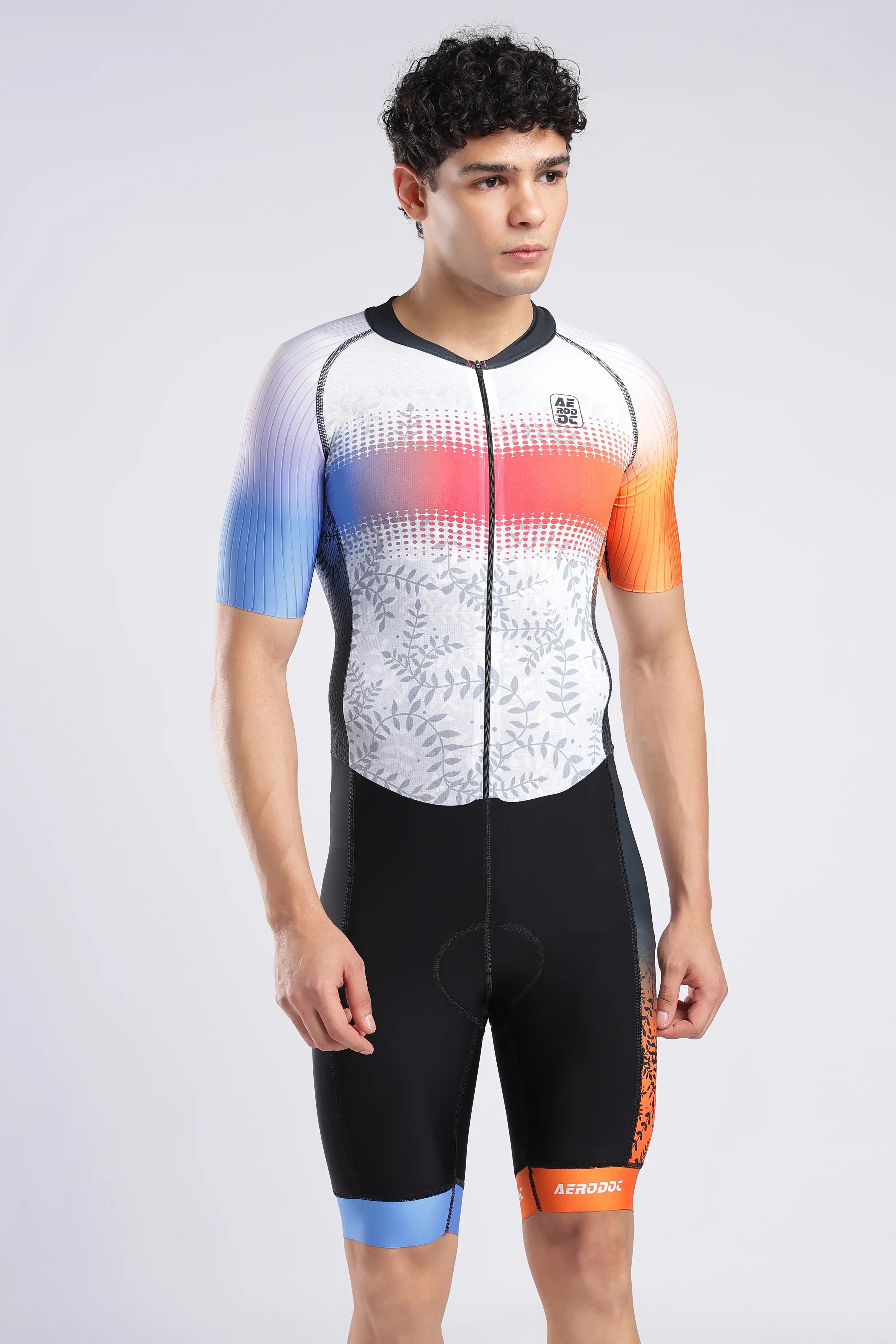 Aerodoc blazewave Suit side view male cycling model