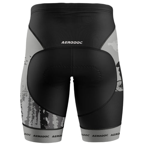 Cycling non-bib shorts rear view - Aerodoc activewear shorts

