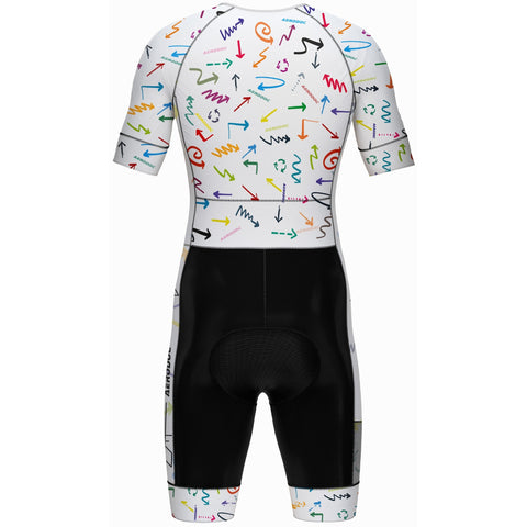 Aerodoc DirectionX TriSuit Back Design with pockets – Premium triathlon race suit for endurance athletes