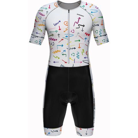Aerodoc DirectionX Triathlon Suit Side Angle – Performance tri suit with quick-dry Lycra fabric
