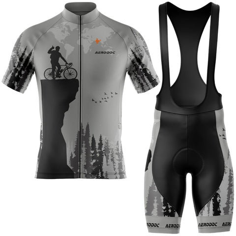 Half sleeve jersey and bib shorts combo - Aerodoc Trailblazer adventure kit
