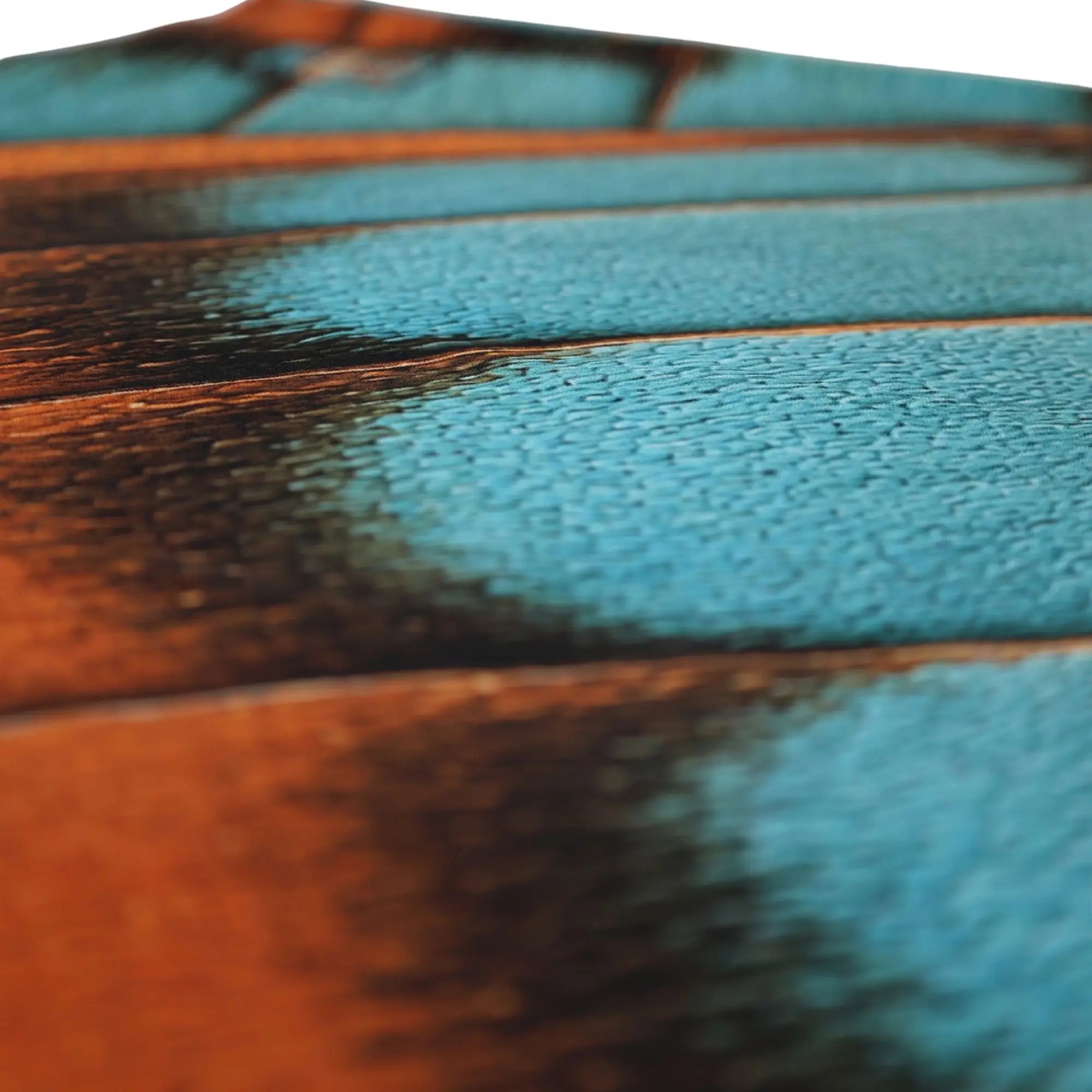 AeroWing mens teal copper wing print tank top surface texture detail