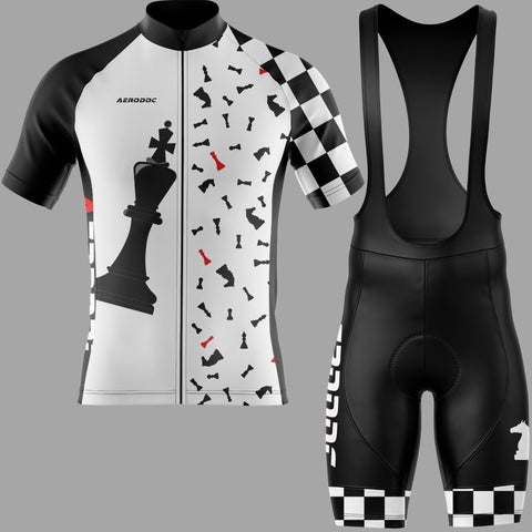 Checkmate Cycling Jersey & Bib Shorts Set – Ride Like a Chess Grandmaster!