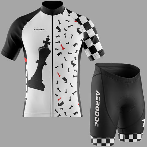 Checkmate Cycling Jersey & Bib Shorts Set – Ride Like a Chess Grandmaster!