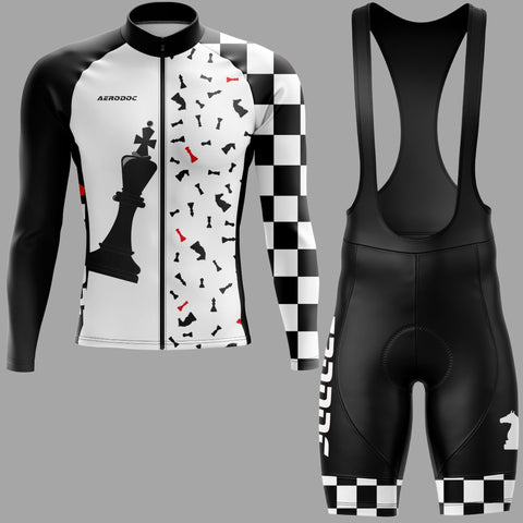 Checkmate Cycling Jersey & Bib Shorts Set – Ride Like a Chess Grandmaster!