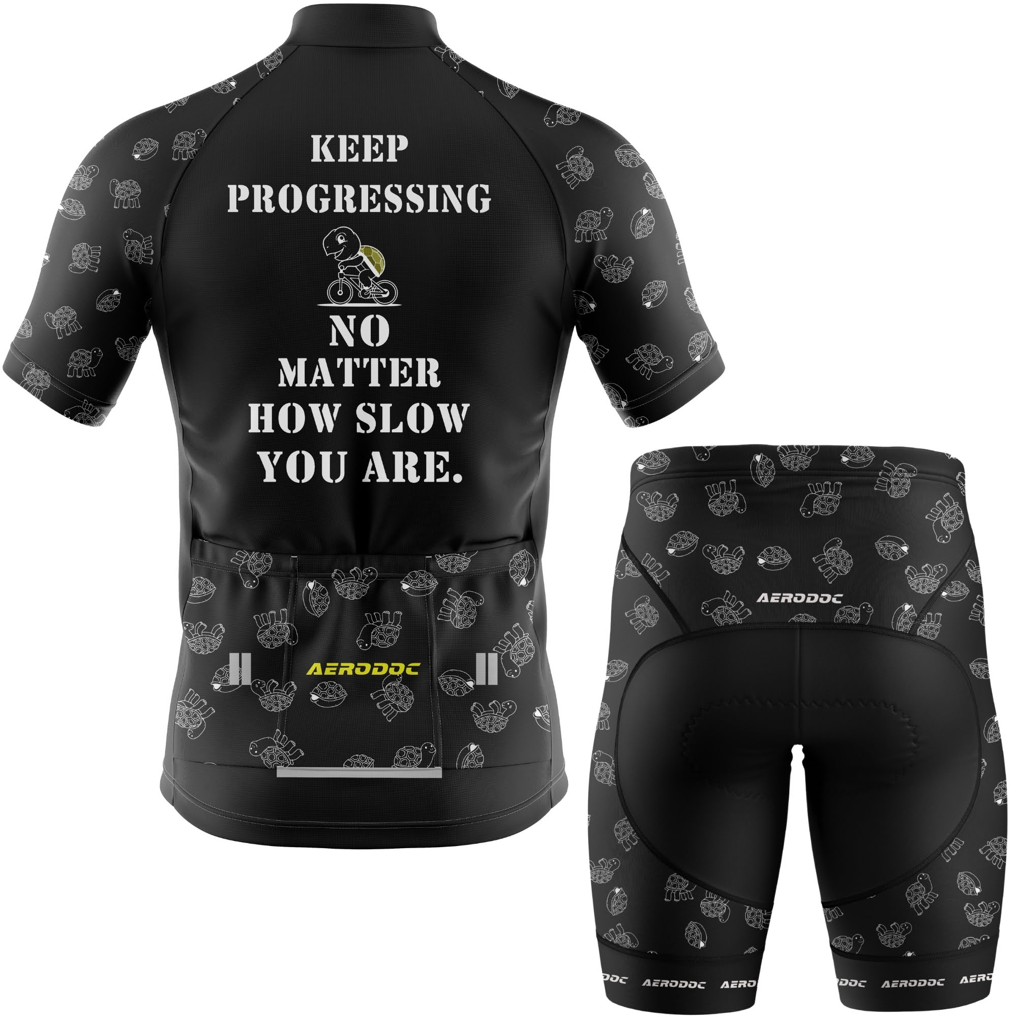 TurtleFlow Unisex Cycling Jersey & Shorts - Half/Full Sleeves & Bib/Non-bib Shorts