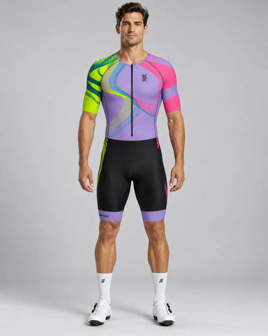 Fluoro Wave Tri Suit-Premium Triathlon Gear for Running, Cycling, and Swimming – FluoroX