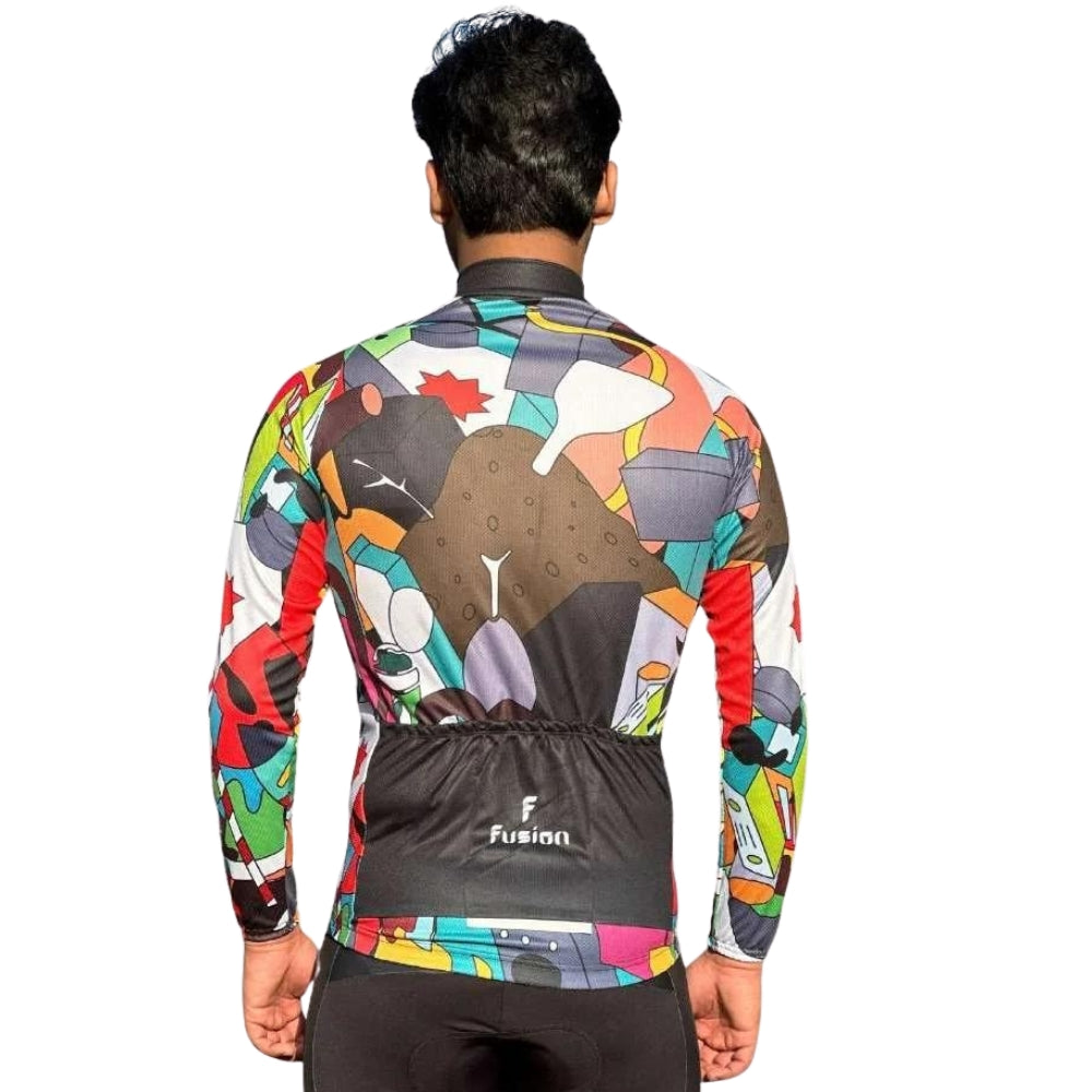 Fusion Anime Cycling Jersey Long Sleeves Fit Comfortable Sun-protective Road Bike Tops MTB Jerseys