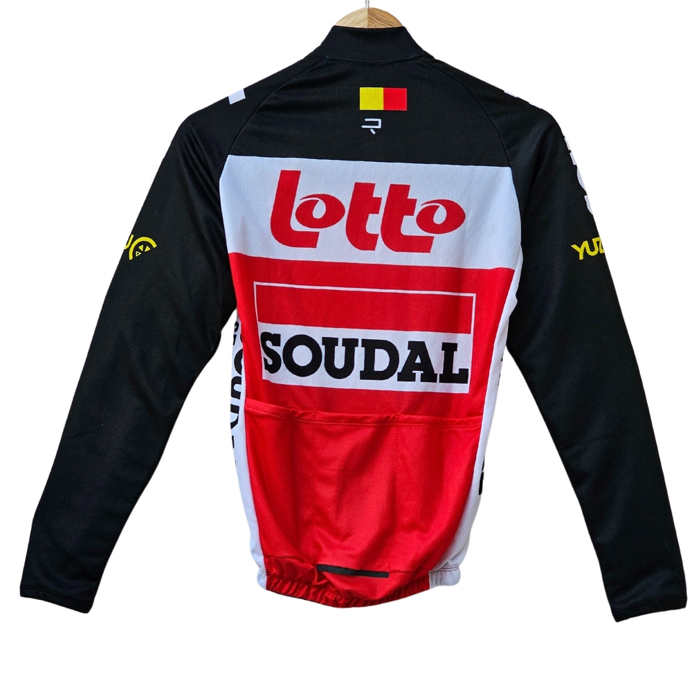 Soudal Lotto 2022 [Red Black] High Quality Cycling Jersey Pro Bicycle Team Cycling Bib Shorts and Full/Half Sleeve GelPad