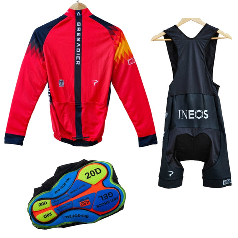 Ineos Red Grenadiers High Quality Cycling Jersey Pro Bicycle Team Cycling Bib Shorts and Full/Half Sleeve GelPad