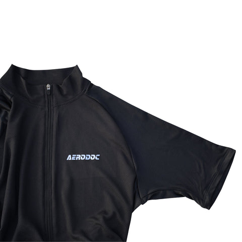 Side view of Aerodoc Glide Jersey showing mesh panel ventilation