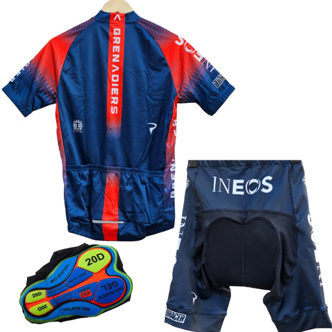 Ineos Blue Grenadiers High Quality Cycling Jersey Pro Bicycle Team Cycling Bib Shorts and Full/Half Sleeve GelPad